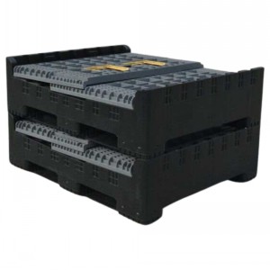 Foldable Plastic Pallet Box 2 Door 1200 x 1000 x 1000mm